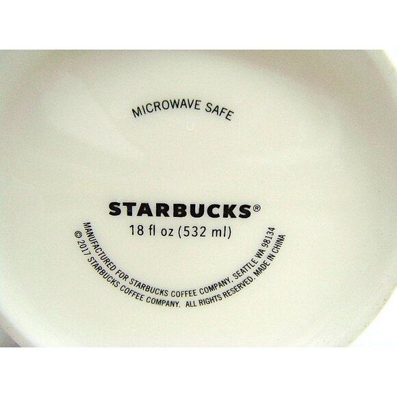 Starbucks 2017 Tartan Coffee Mug Cup Multicolor Plaid 18oz Holiday Large Logo - Picture 9 of 11